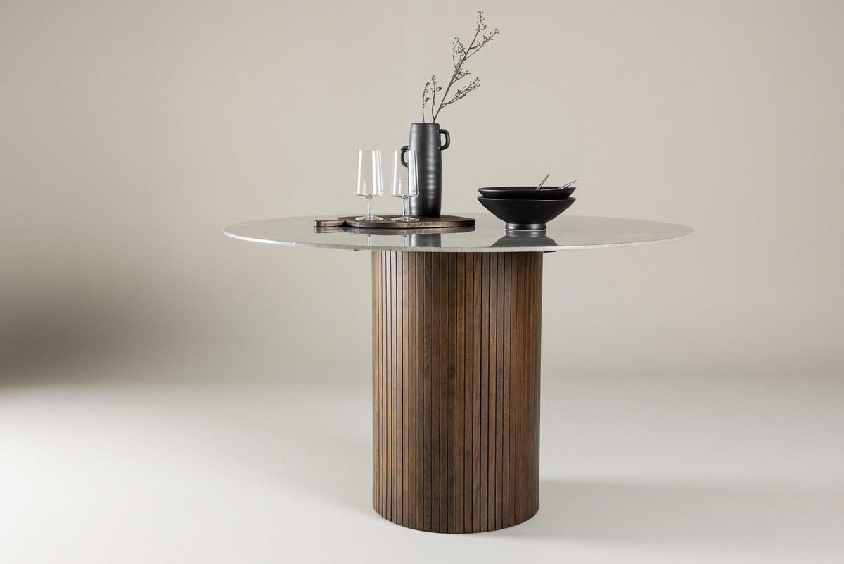 ESSTISCH HARON Braun 120x120x74 cm - Braun, Holzwerkstoff (120/120/74cm) - FURNLUX