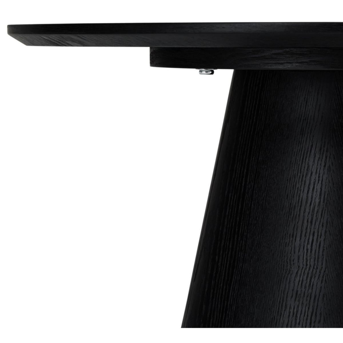 COUCHTISCH rund Schwarz 60/60/40 cm - Schwarz, Holz (60/60/40cm) - Furnhouse