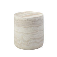 BEISTELLTISCH 40/40/45 cm beige aus Fiberglas mit strukturierter Oberfläche - Beige, Glas (40/40/45cm) - OKWISH