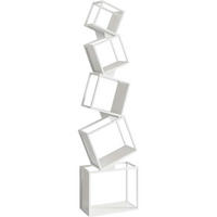 BÜCHERREGAL Metall 180 cm Weiß - Weiß, Metall (46/179.5/22.5cm)