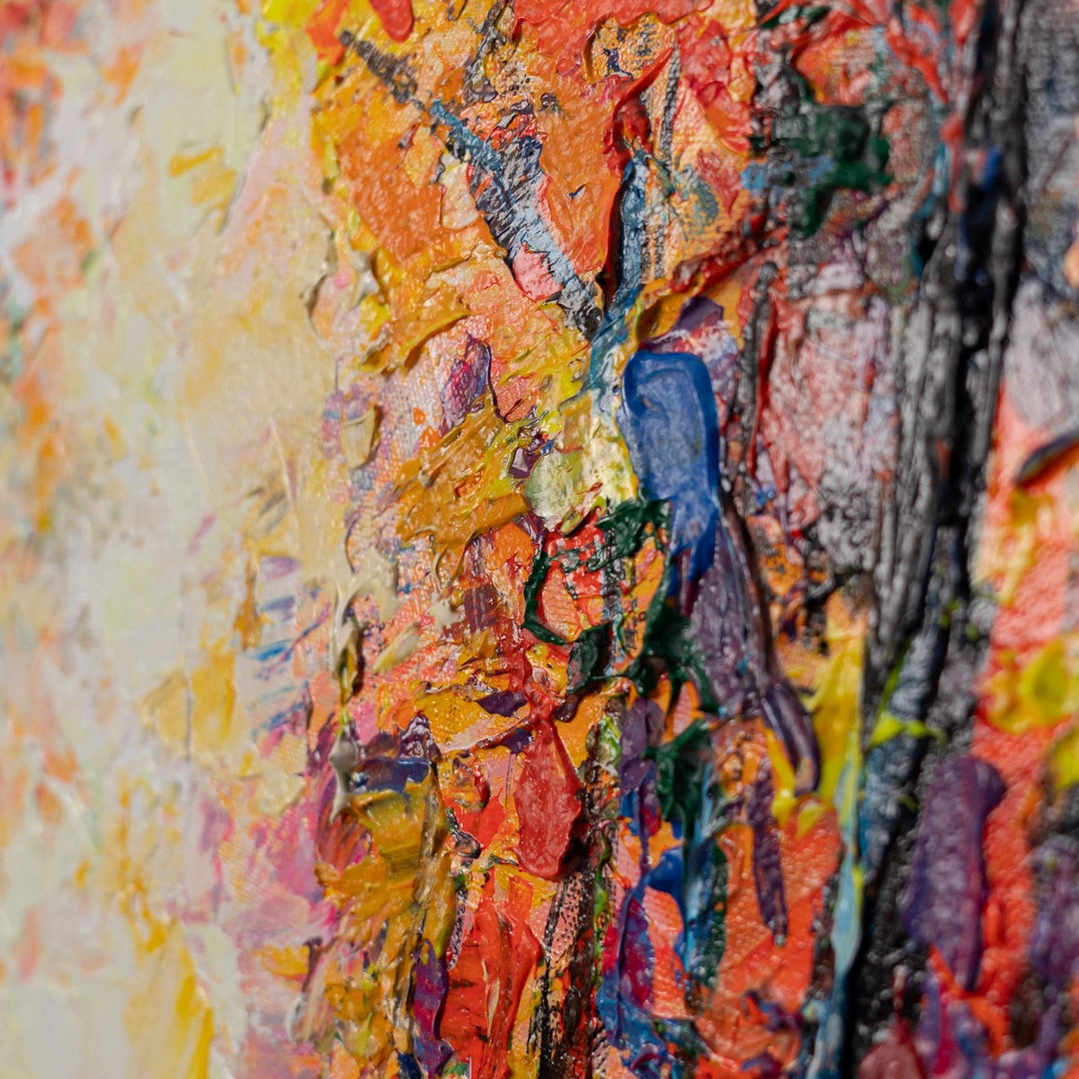 GEMÄLDE Liebesausflug Schattenfugenrahmen Schwarz 70x50 cm - Schwarz, Holz (70/50cm) - YS-art gallery