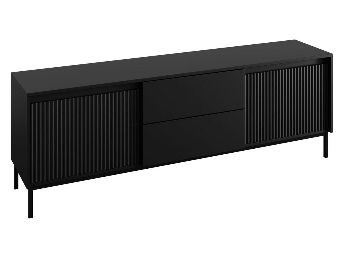 TV-ELEMENT Ozmi 2K2SZ - Schwarz, Holzwerkstoff/Metall (174/60/40cm) - MIRJAN24