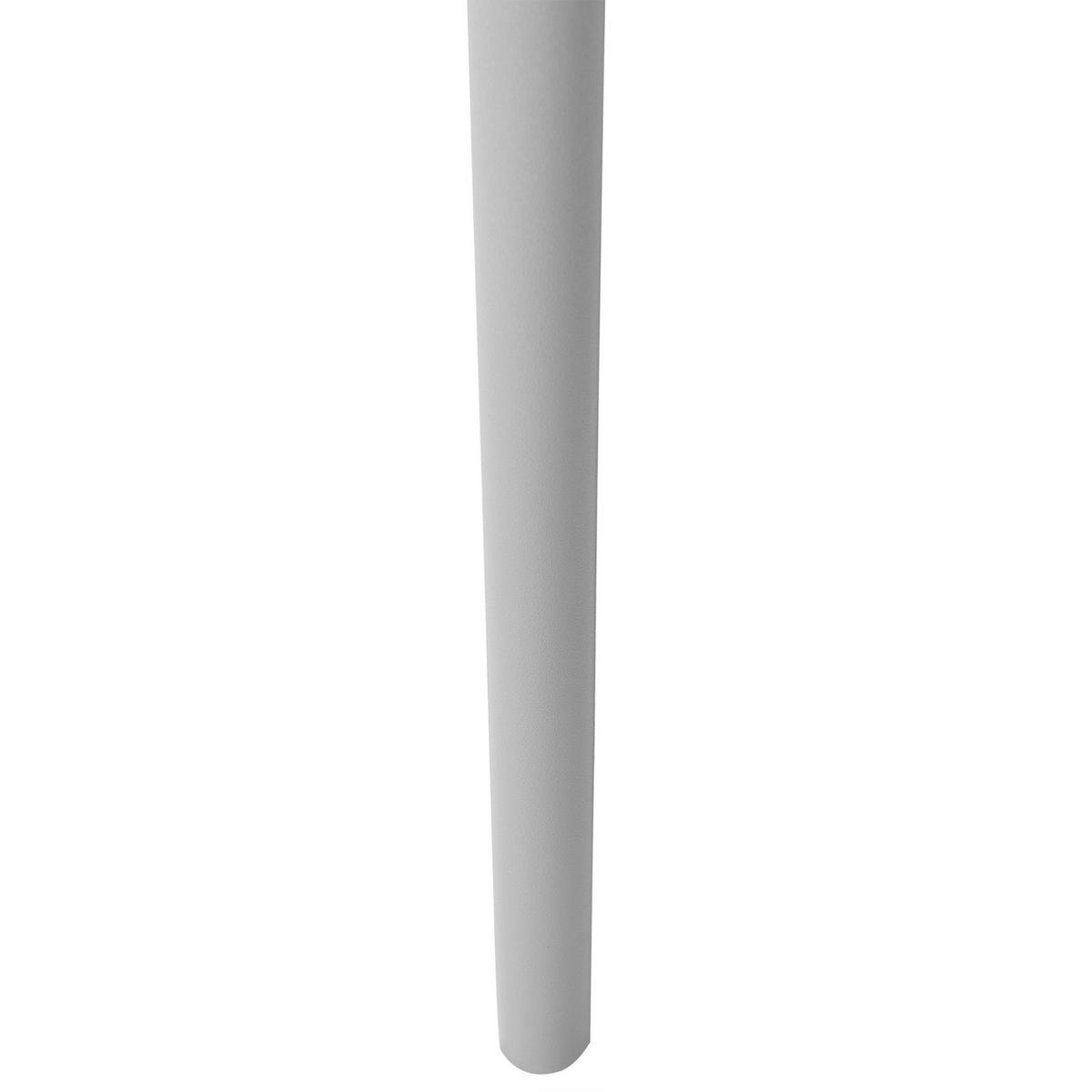GARTENSTUHL 4er-Set Kunststoff weiß/grau Spezia - Weiß/Grau, Kunststoff (42/89/49cm) - Beliani