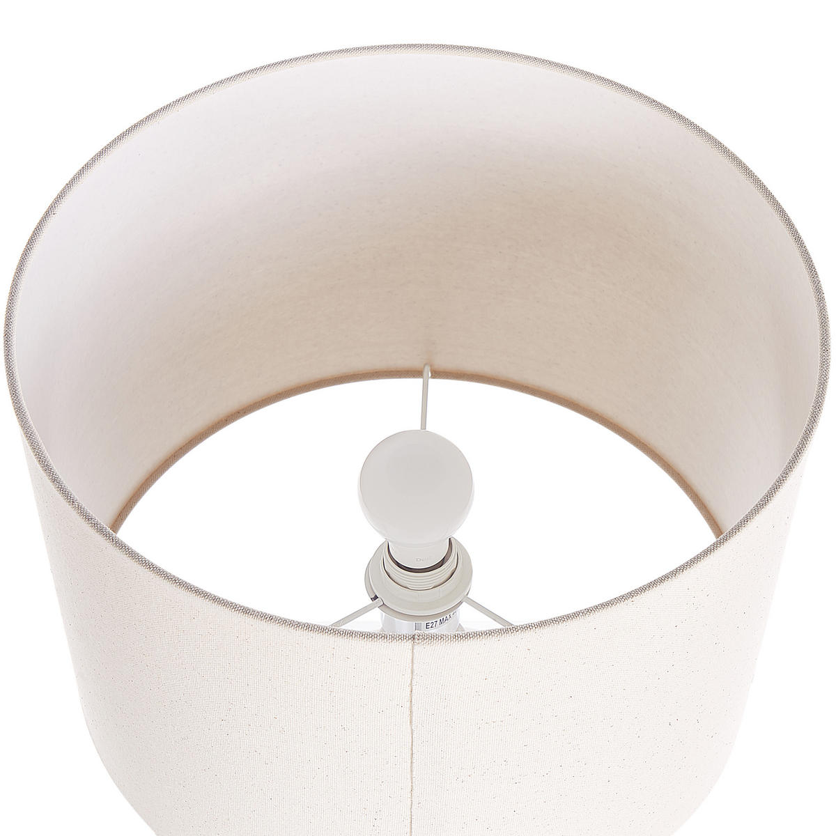 TISCHLAMPE Venta 38/38/58 cm - Weiß, Keramik (38/38/58cm) - Beliani