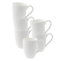 HENKELBECHER Anmut weiß 300 ml 6er Set - Weiß, Keramik (0.3L) - Villeroy & Boch