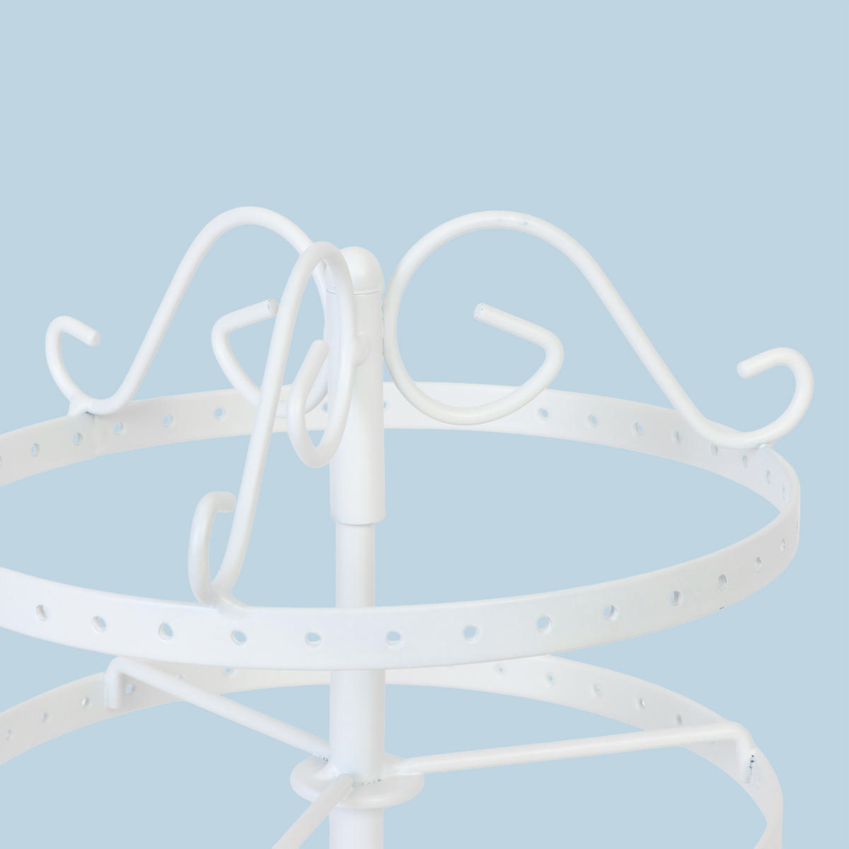 OHRRINGHALTER - Weiß, Metall (16.5/30/16.5cm) - Relaxdays