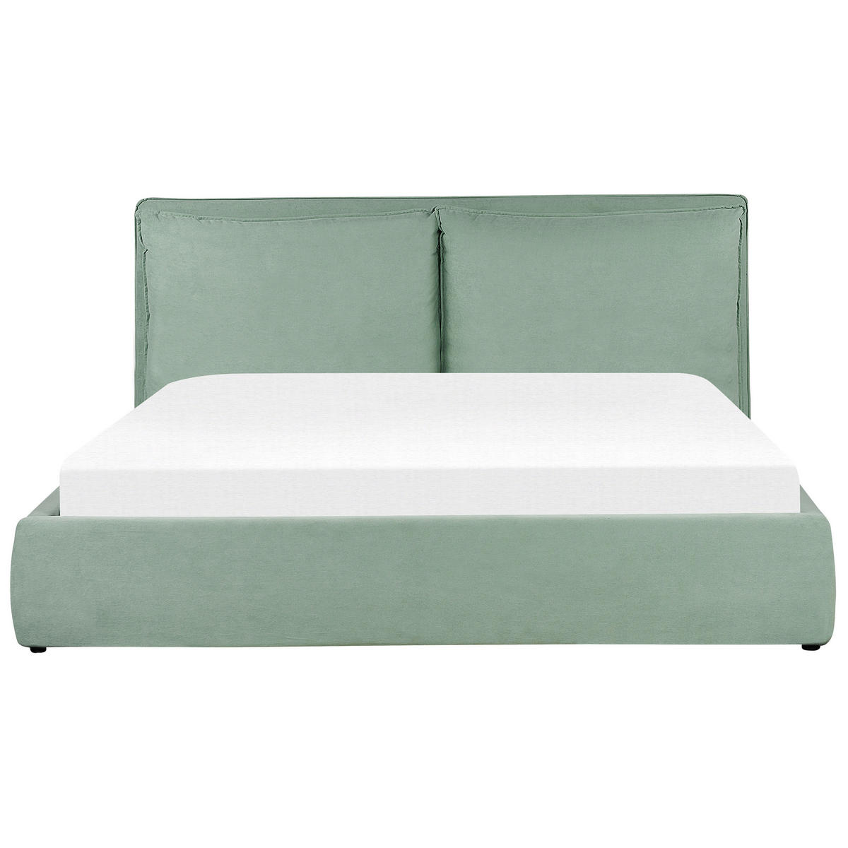 BETT 180/200 cm Mintgrün Bajonna - Mintgrün, Textil (180/200cm) - Beliani