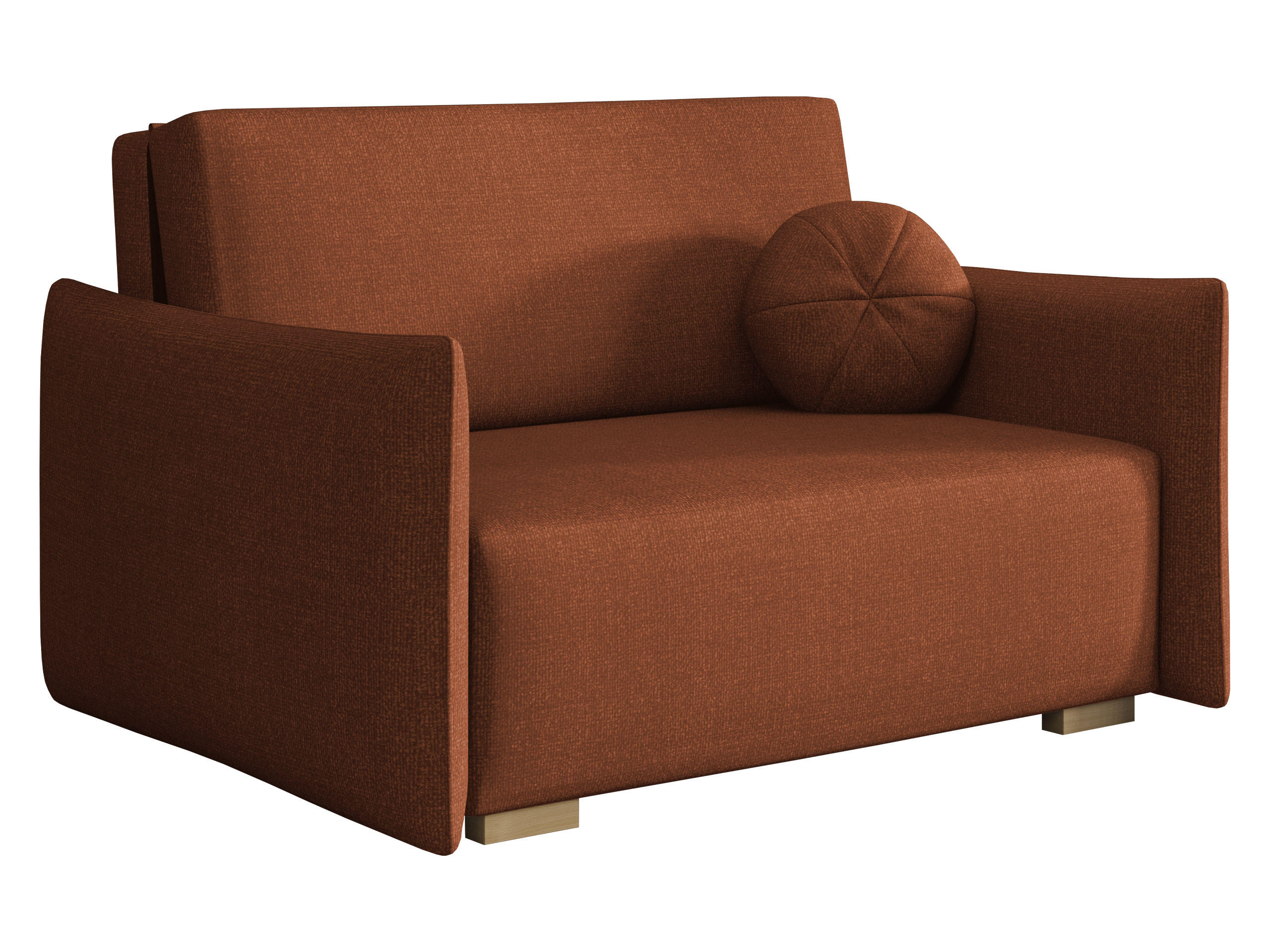 SCHLAFSOFA Viva Glov II - Naturfarben/Bronzefarben, Holz/Textil (134/85/98cm) - MIRJAN24