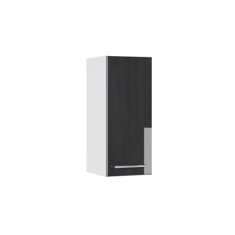 HÄNGESCHRANK Fame-Line Anthrazit Hochglanz 30 cm - Schwarz Hochglanz/Anthrazit, Holzwerkstoff (30/72/34.1cm) - Vicco