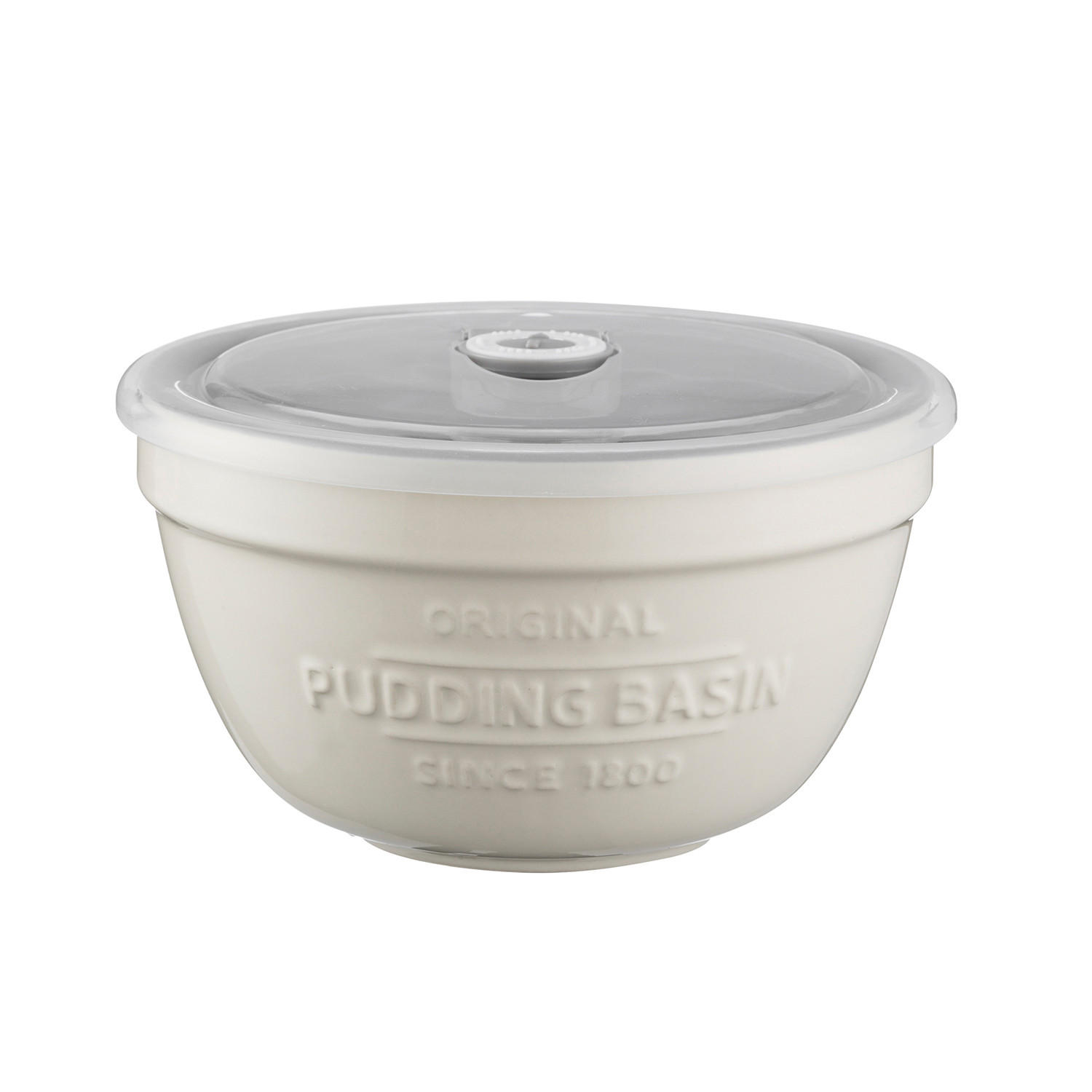 PUDDING-SCHÜSSEL mit Deckel, 0,9 Liter Steingut - Creme, Keramik (15.5cm) - Mason Cash