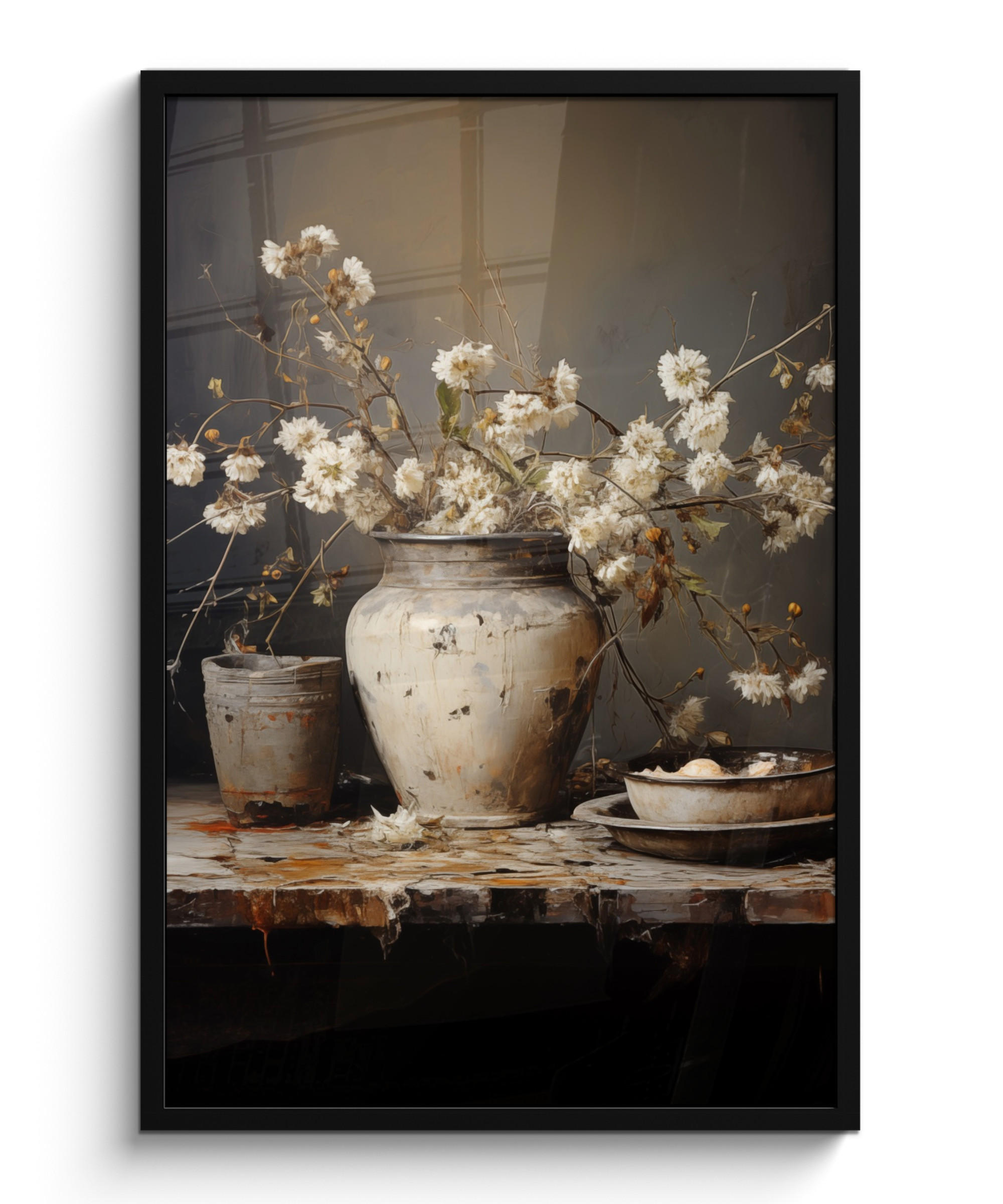 MuchoWow Poster Schwarz 60x90 cm