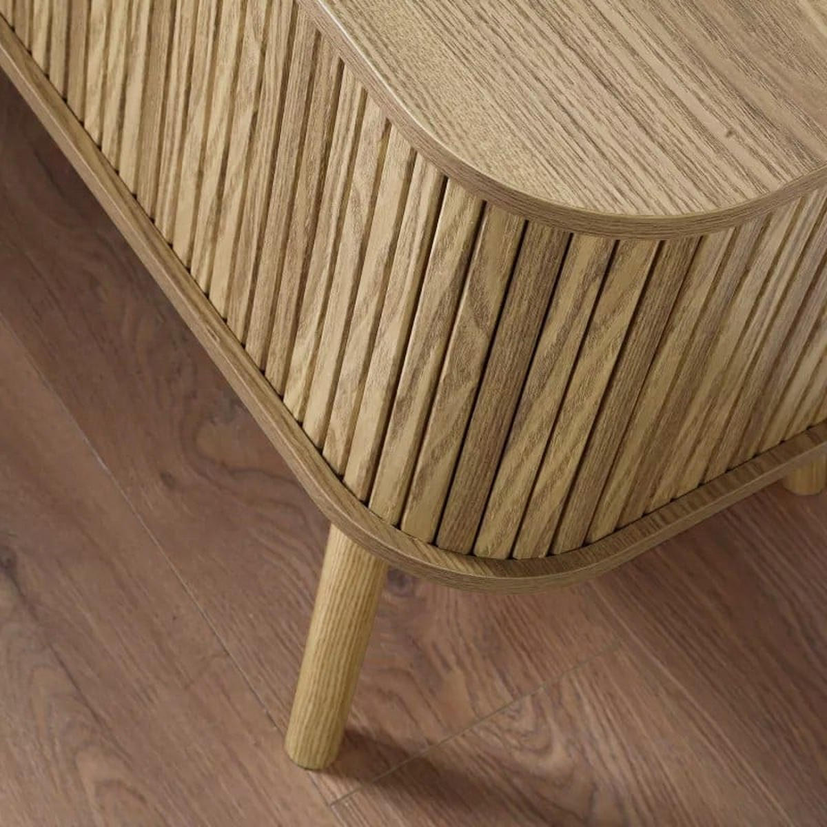 TV-MÖBEL 2 Schiebetüren ernest 39/55/119 cm - Eschefarben, Holzwerkstoff (119/55/46cm) - Calicosy