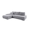 ECKSOFA mit Bettkasten Tragel L, Grau - Hellgrau, Textil (185/265cm) - Meblito