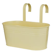 HÄNGEKASTEN Zinc 33cm - Gelb, Metall (14cm) - Butlers