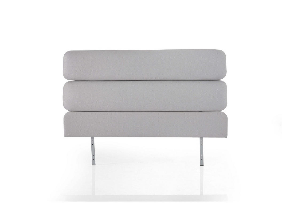 POLSTERBETT Verona 120x200 Grau - Grau, Textil/Metall (120/200cm) - Villa Möbel