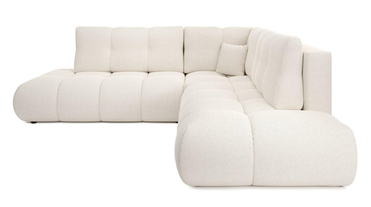 ECKSOFA Ecru SOHI Curio 02 Ausziehbar Mit Schlaffunktion - Ecru, Textil (266.5/266.5cm) - Sepro Meble