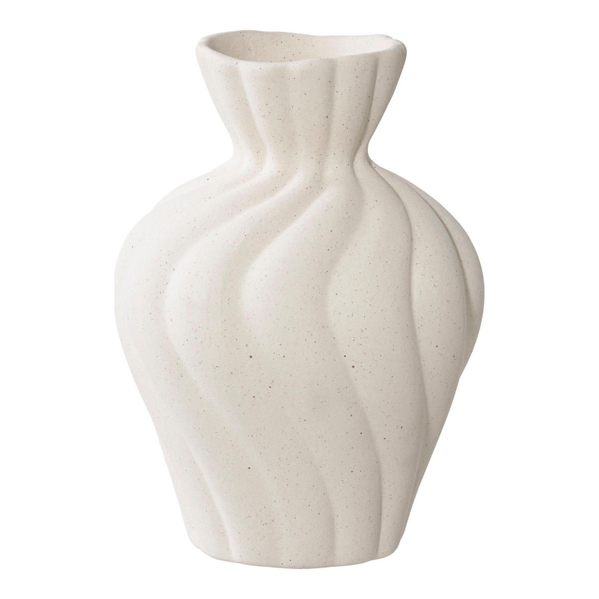 VASE Keramik Weiß - Weiß, Keramik (15cm) - tinkaro