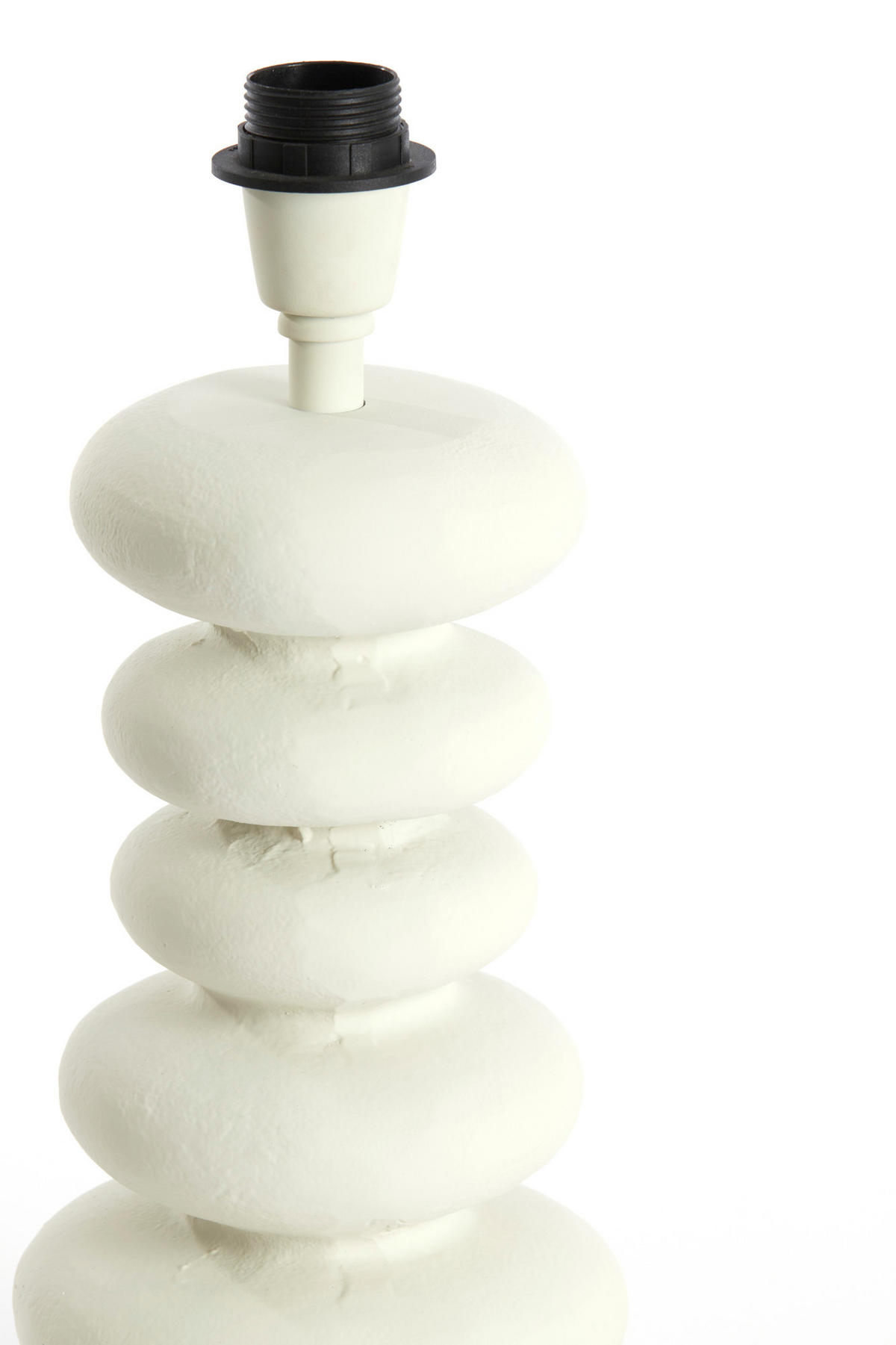 LAMPENFUSS Olona Weiß Ø16/35 cm - Weiß, Metall (16/16/35cm) - Light & Living