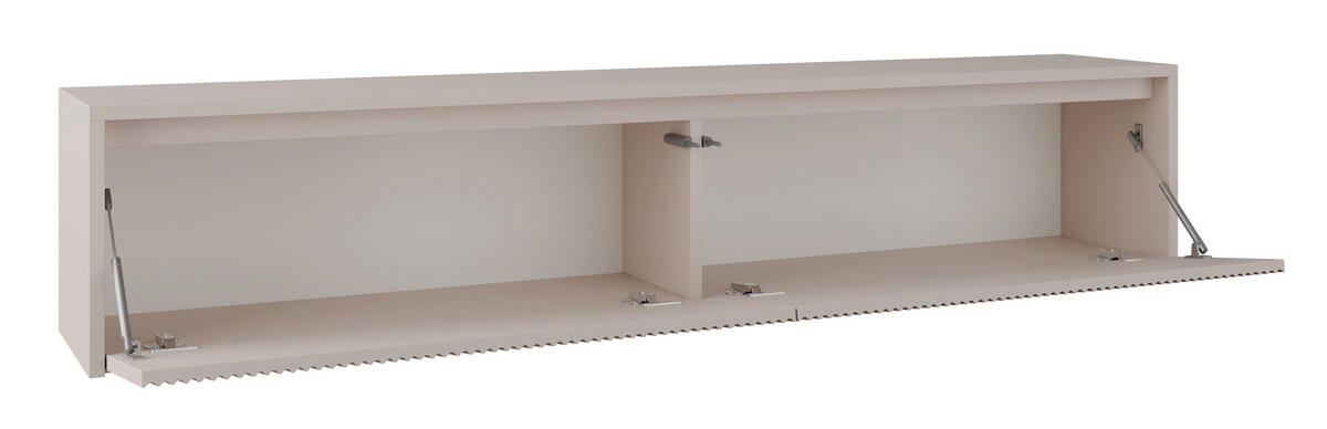 TV stolek Vemmi kašmírově šedý 180 cm - šedohnědá, kompozitní dřevo (180/35.5/31.8cm) - Selsey