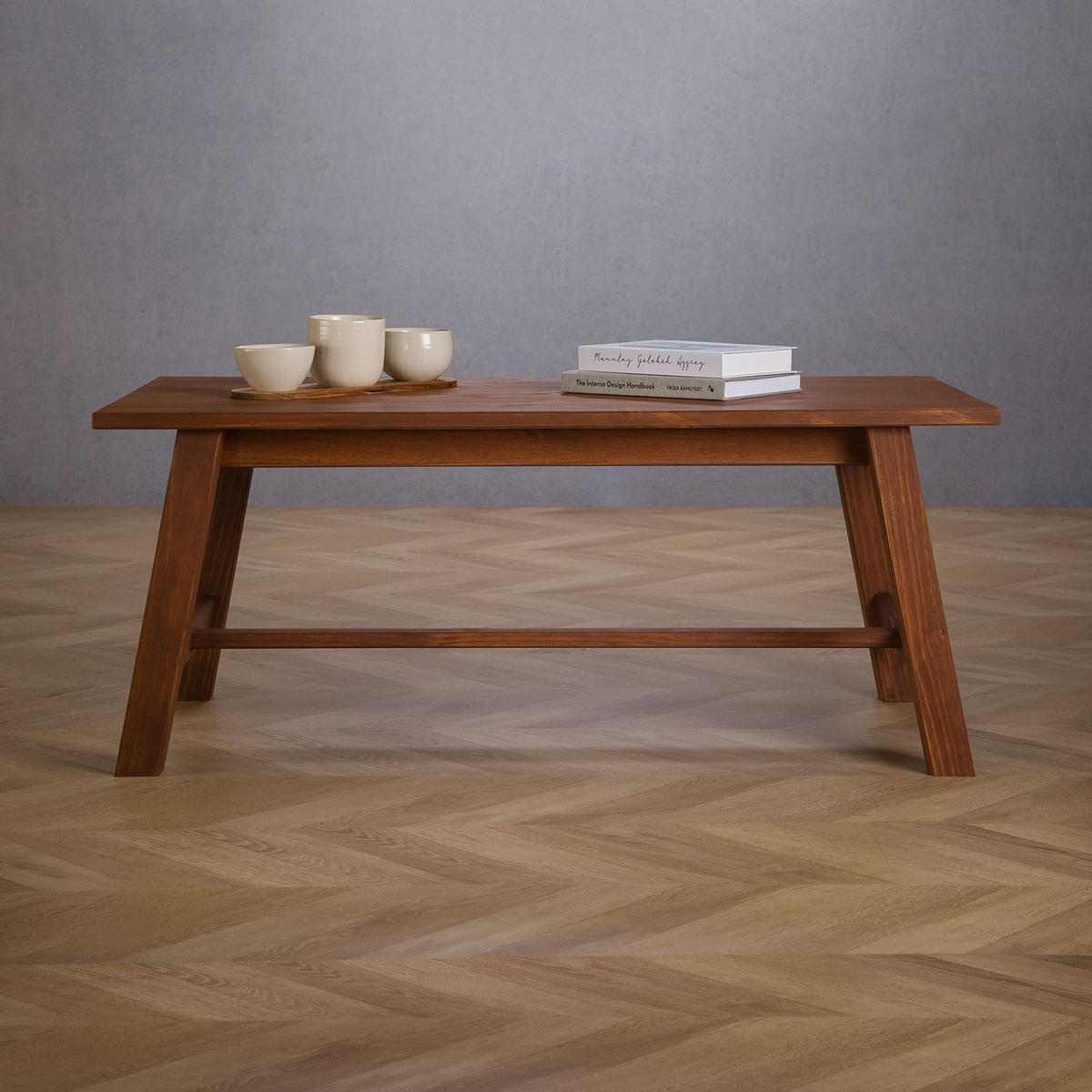 COUCHTISCH LUZERNA - Dunkelbraun, Holz (60/110/45cm) - IDIMEX