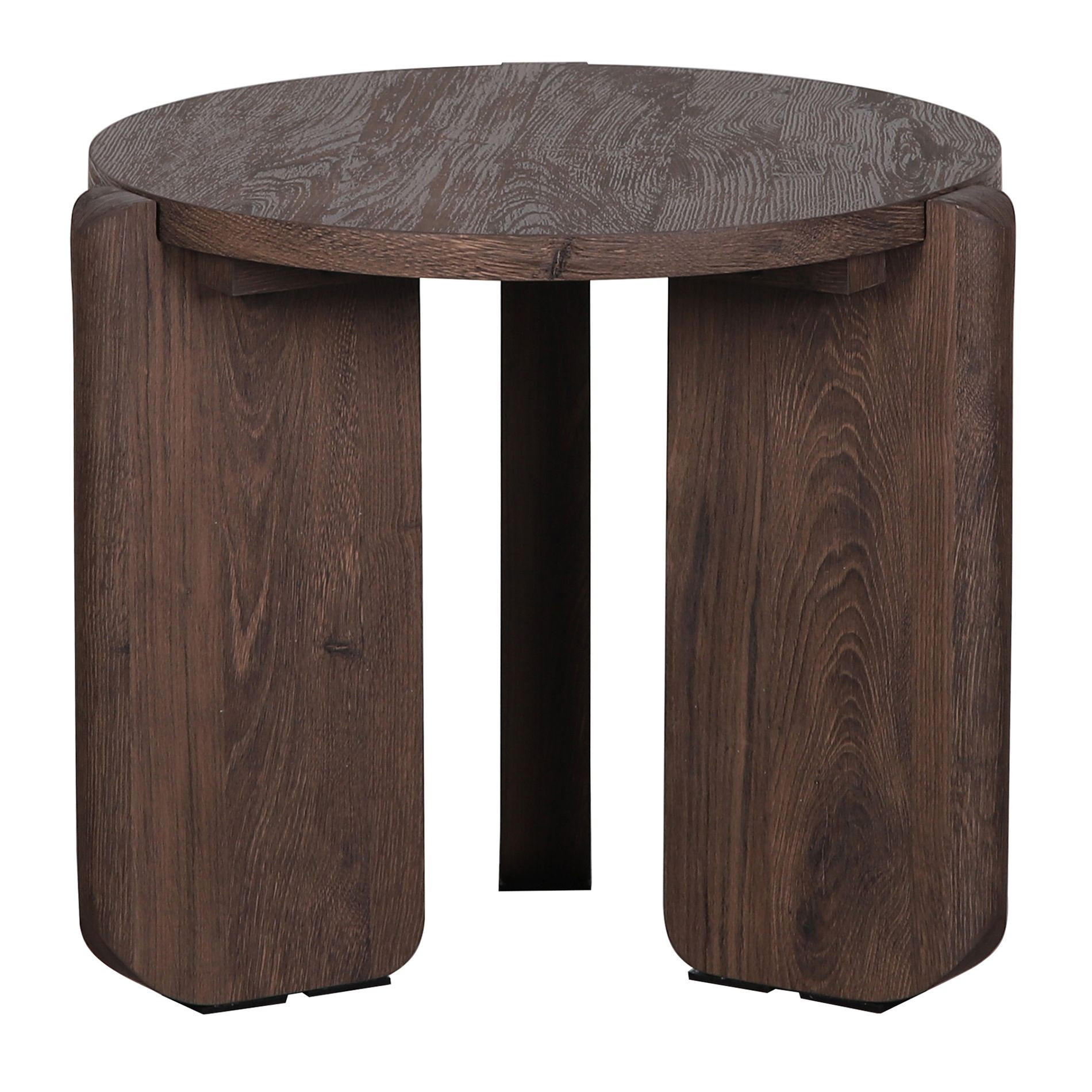 WOHNZIMMERTISCH Preffines S Nussbaumoptik Ø 50 cm - Nussbaumfarben, Holzwerkstoff (50/50/45cm) - Selsey