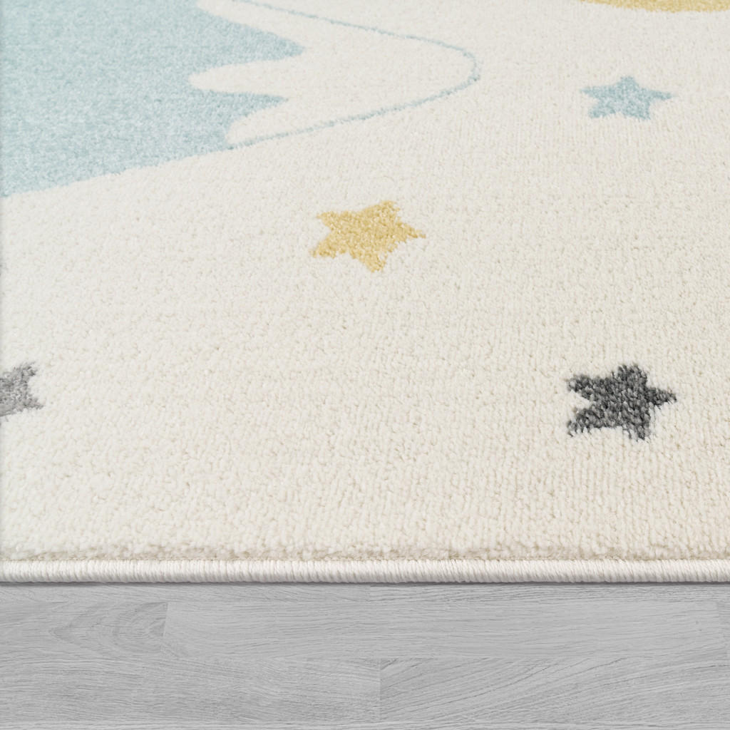 Thumbnail - Paco Home Kinderteppich, Blau, Textil, Rechteckig, 200x280 cm, strapazierfähig, für Fußbodenheizung geeignet, Teppiche &...