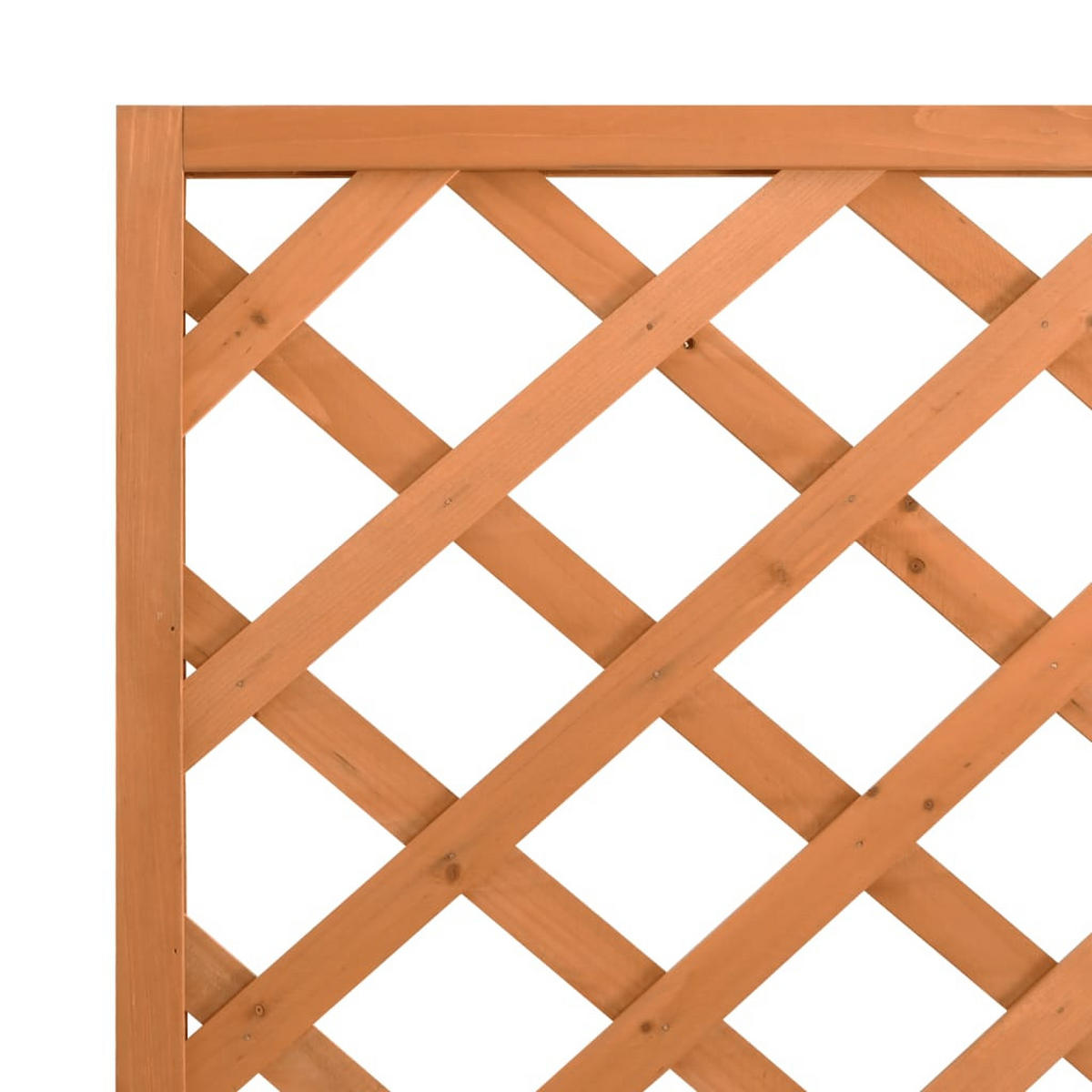 PFLANZKÜBEL Mit Spalier Braun Massivholz Tanne - Braun, Holz (90/180/35cm) - vidaXL