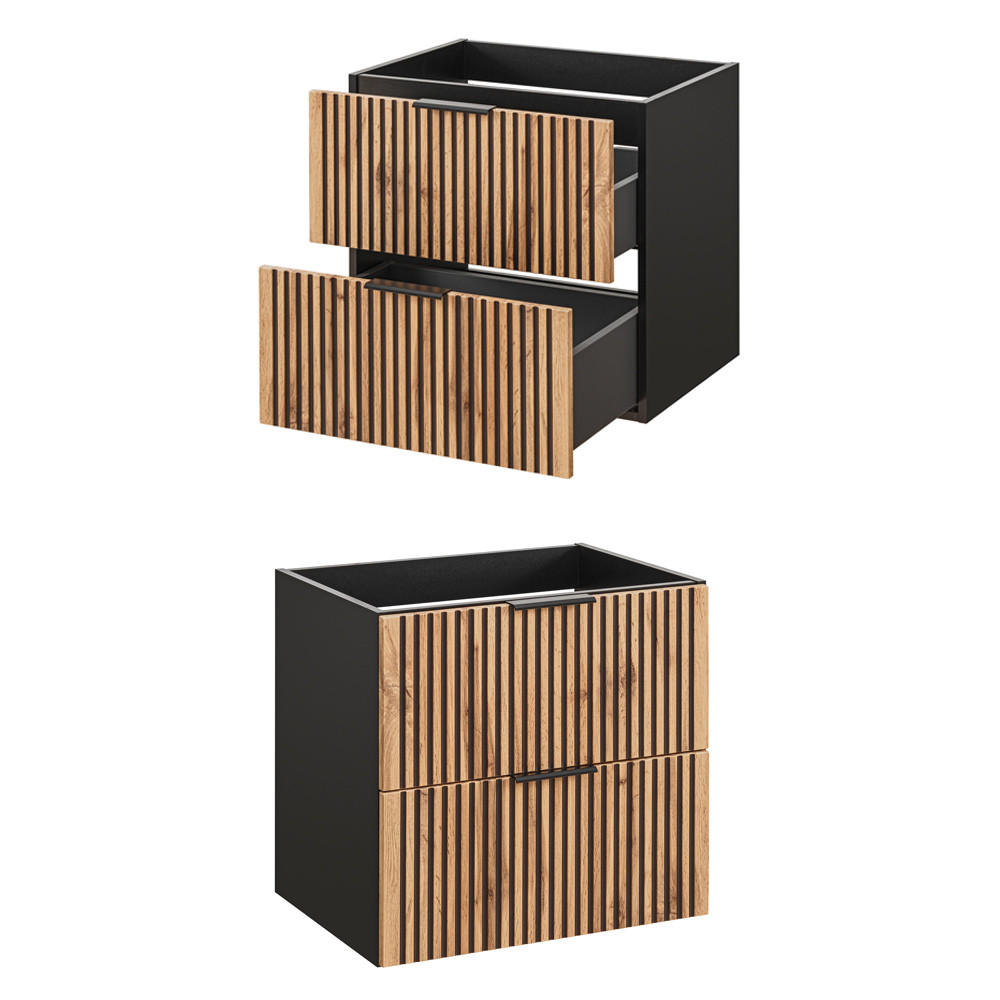 Lomado BADMÖBEL-SET Braun 110cm × 47cm × 200cm