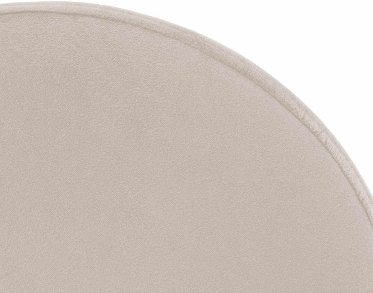 BARHOCKER Samt creme - Creme/Weiß, Textil/Metall (38.5/60/38.5cm) - CLP