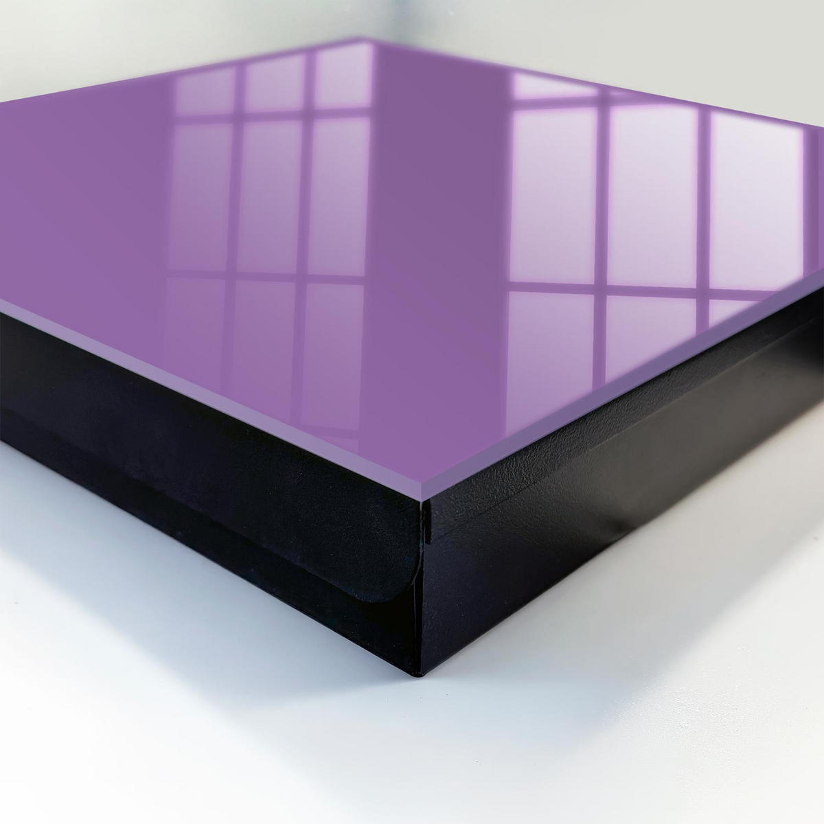 SCHLÜSSELBOX Schwarz 30x30 cm- Türöffnung nach rechts - Violett - Lila, Metall (30/30/5cm) - TULUP