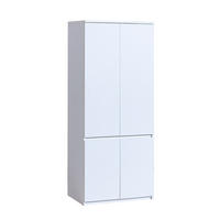 DREHTÜRENSCHRANK KRYOS 80,1/195,2/52cm 2-türig Weiß - Weiß, Holzwerkstoff (80.1/195.2/52cm) - MASSENO