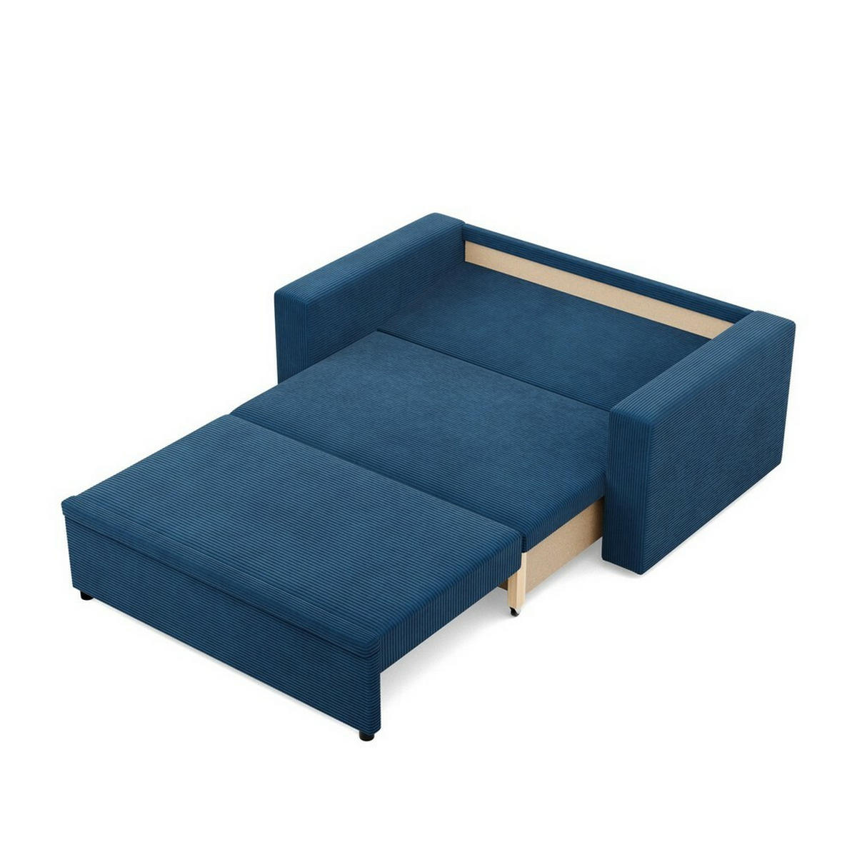 SOFA Neo mit gerader Armlehnen dunkelblau - Dunkelblau, Textil (148/90/87cm) - SIMKAM Furniture