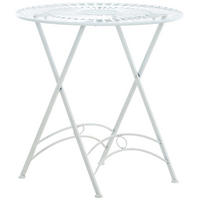 GARTENTISCH Thegel weiß - Weiß, Metall (71/71/71cm) - TPFGarden