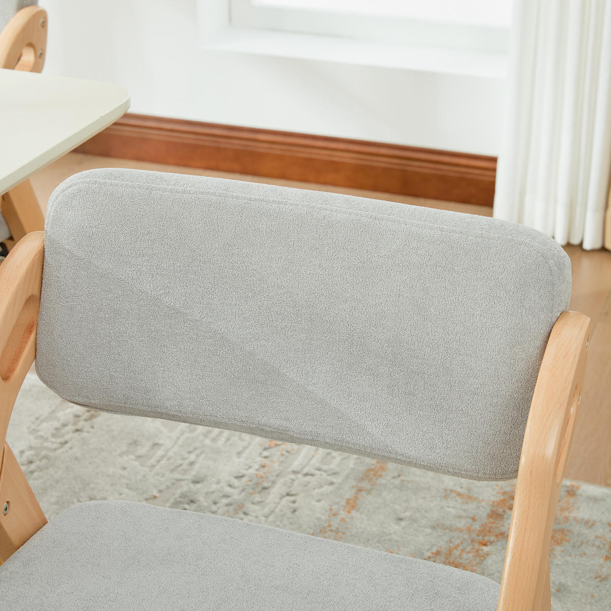 KLAPPSTUHL DE-36858 2er-Set mit Buchenholzgestell Grau - Grau, Holz (52/77/59cm) - ComfortXL