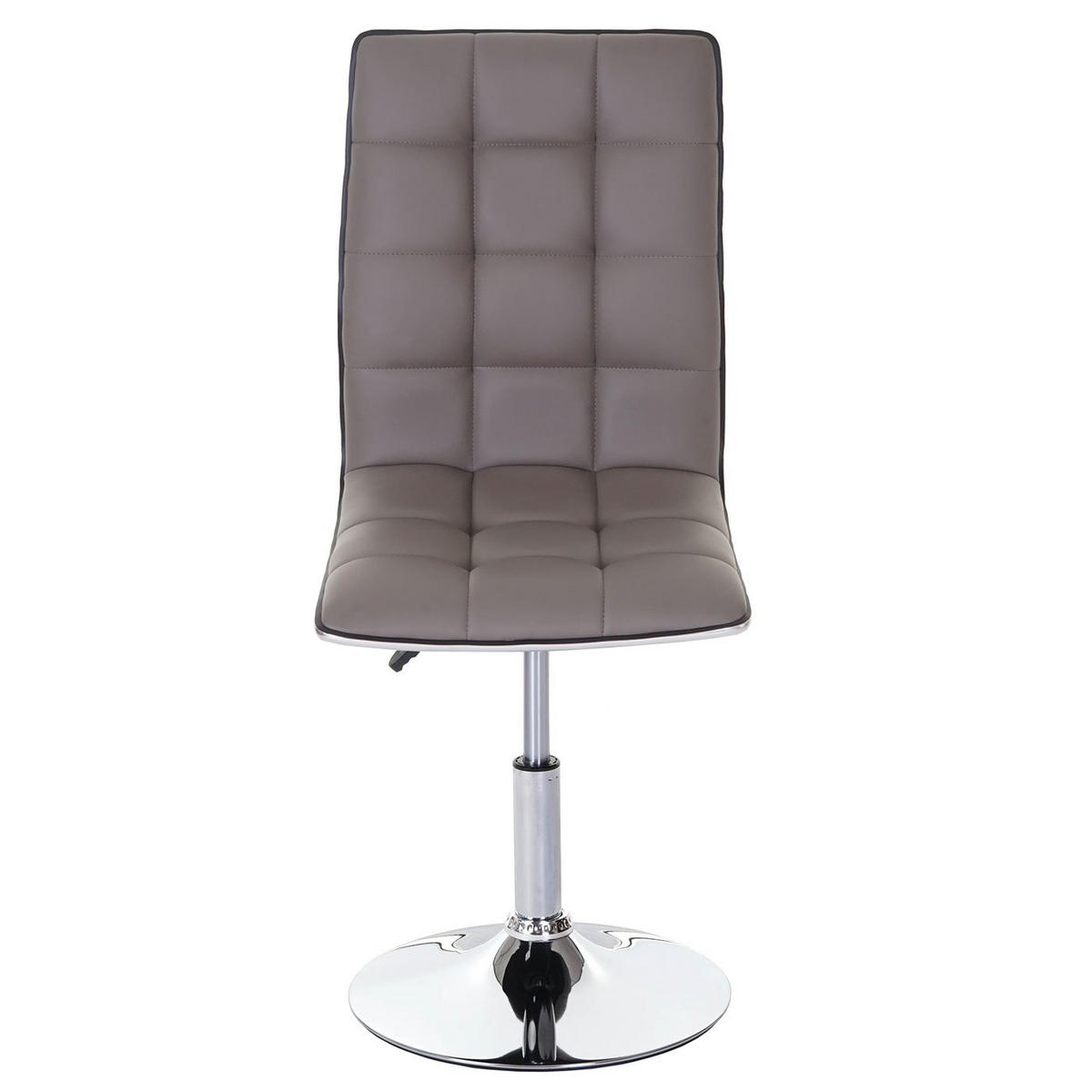 ESSZIMMERSTUHL 2er-Set 103x43x54cm Sitzhöhe 41cm Kunstleder Taupe-Grau - Taupe, Kunststoff (43/103/54cm) - CHEFGASTRO