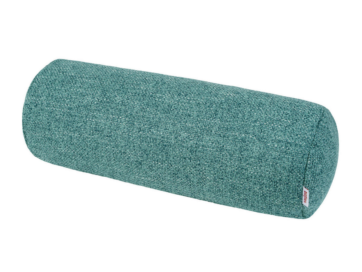 NACKENROLLENHÜLLE Bouclé ocean-petrol 40/15 cm - Petrol, Textil (15/40cm) - beties Heimtextil