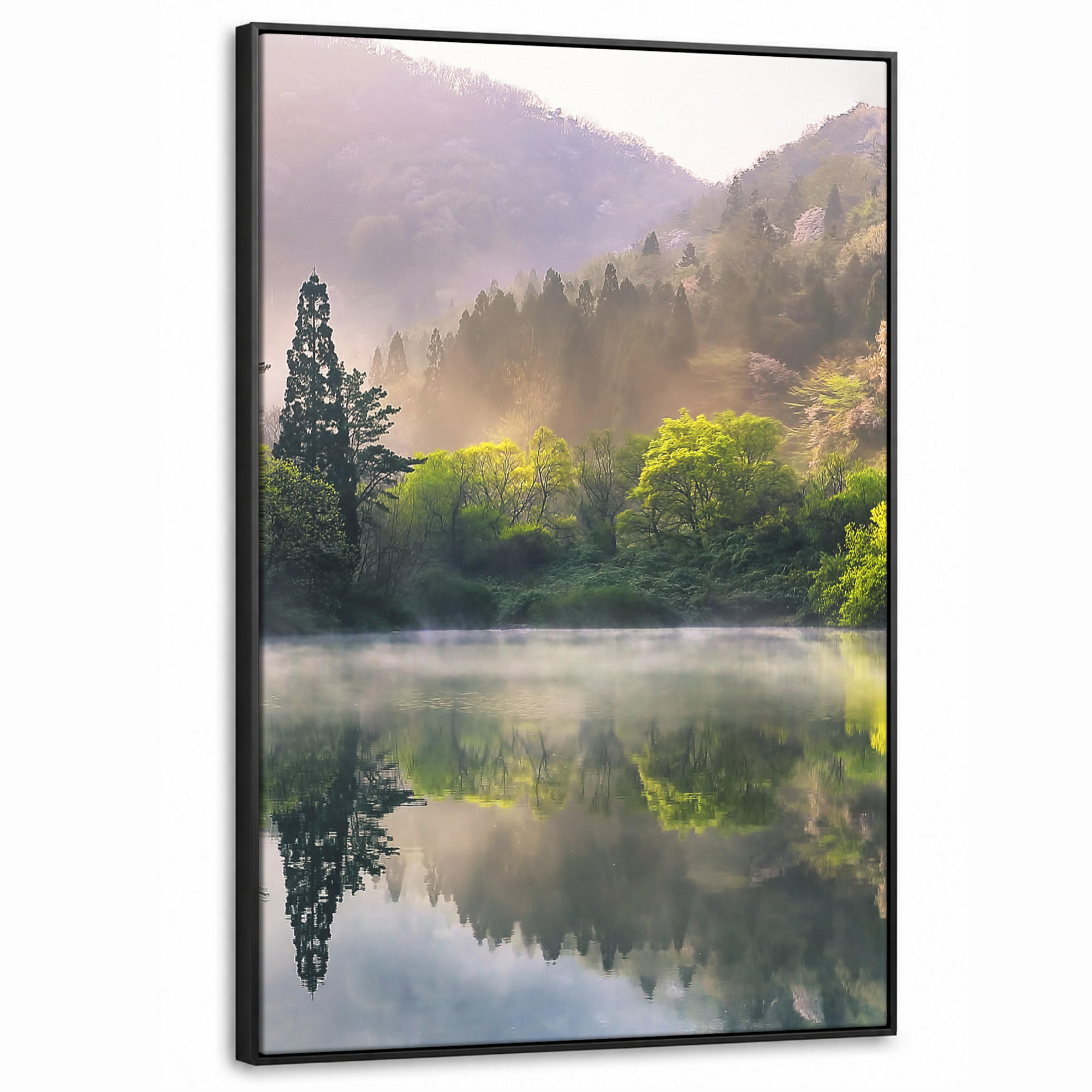 MuchoWow Leinwand Hellgrün 90x140 cm