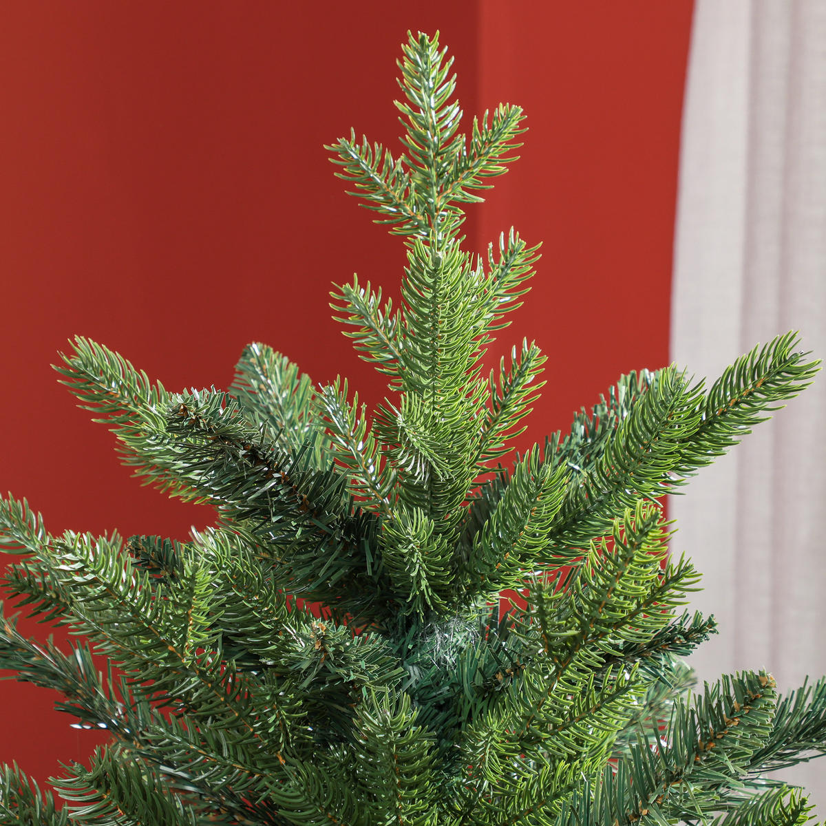 WEIHNACHTSBAUM DE-41593 1821 Spitzen, faltbarer Metallständer, 180 cm - Grün, Kunststoff (180cm) - ComfortXL