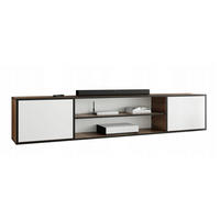 TV-LOWBOARD EDI 4 Craft Gold Eiche / Weiß – 2-türig - Honigeiche/Weiß, Holzwerkstoff (206.4/42/38.9cm)