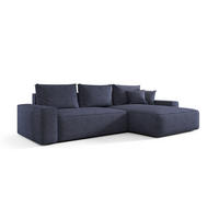 ECKSOFA Walken Mit Schlaffunktion - Blau, Holzwerkstoff/Textil (280/185cm) - Fun Möbel