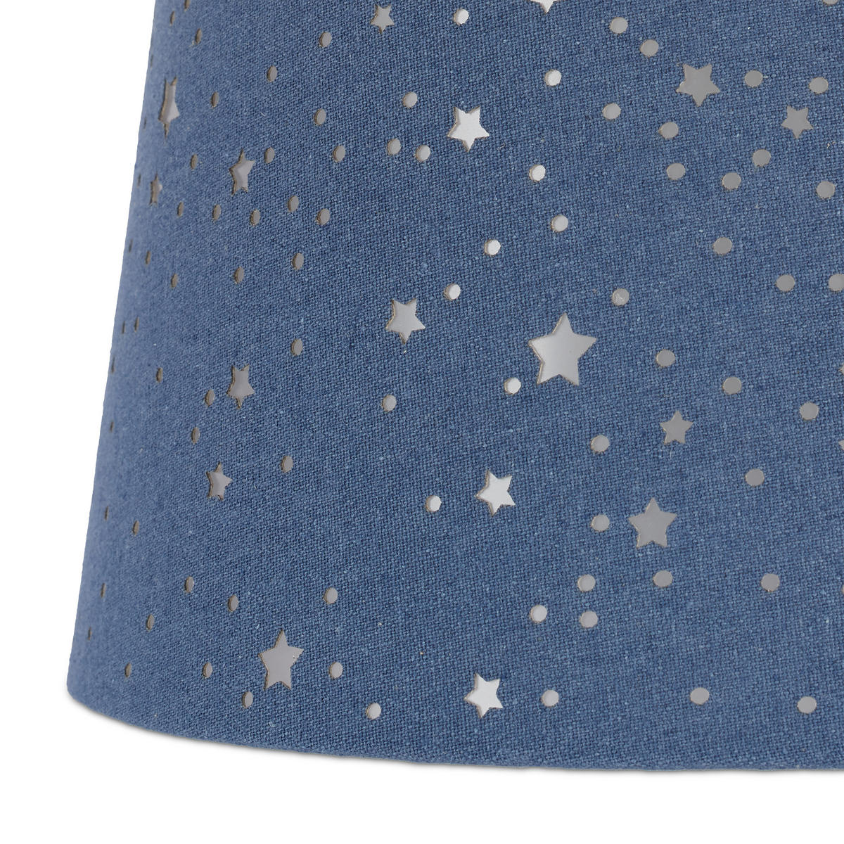 KINDERZIMMERLAMPE - Dunkelblau, Kunststoff/Textil (27/27/122cm) - Relaxdays