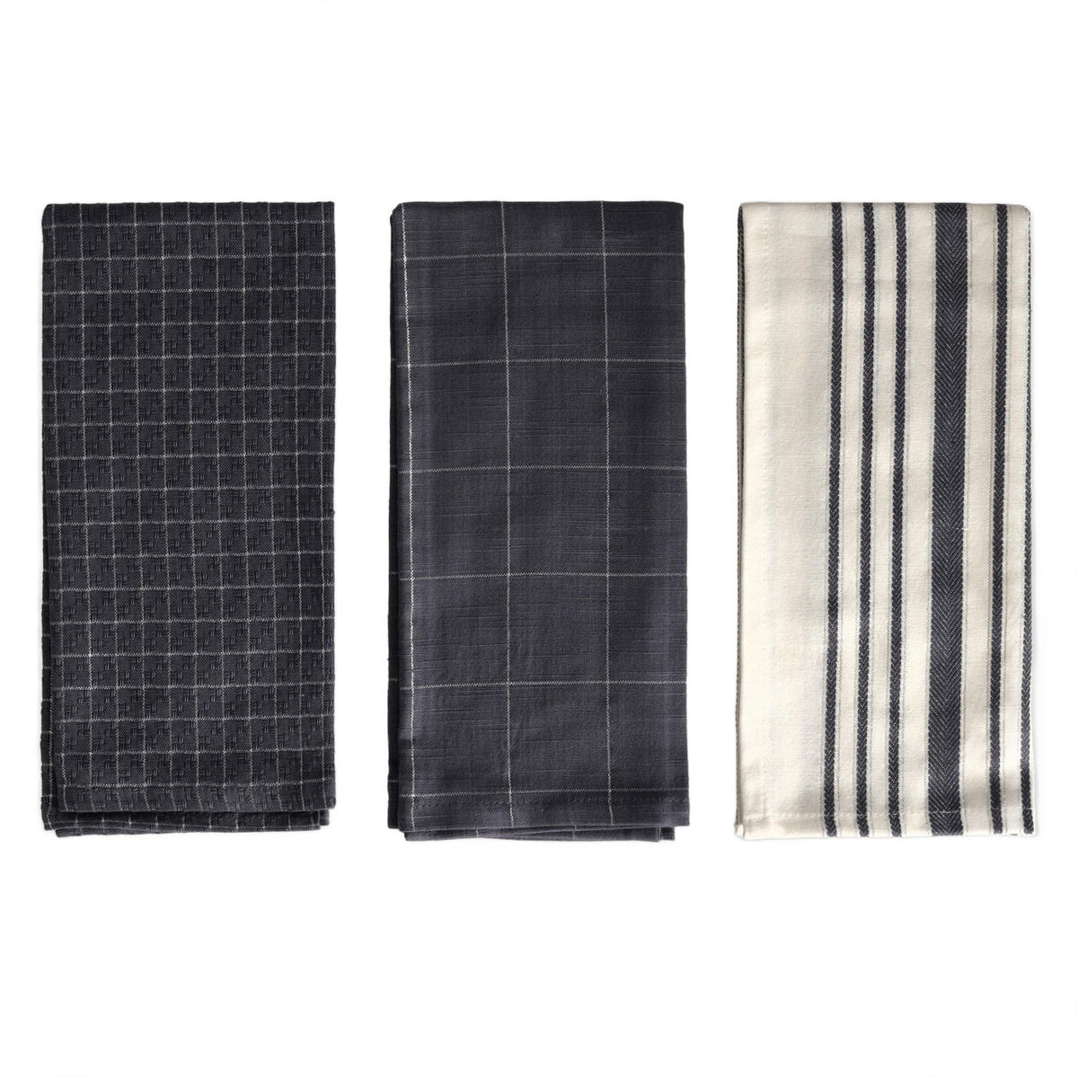 KÜCHENHANDTUCH-SET Trini - Dunkelblau, Textil (40/60cm) - home&you