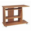 SCHREIBTISCH Computertisch Rollen 3D-Ecken, Beige 90x50x71 cm - Beige/Weiß, Holz (50/90/71cm) - KADIMA DESIGN