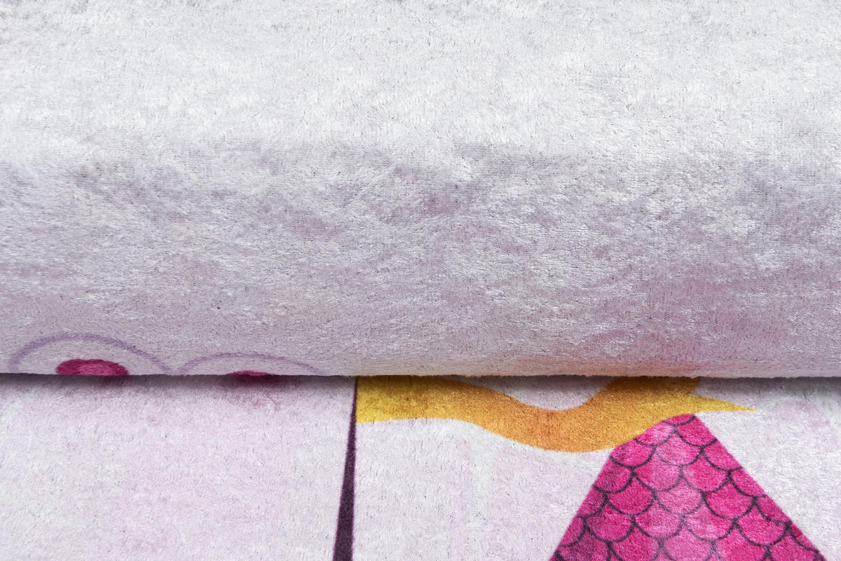 TEPPICH EMMA Rosa 140/200 cm - Rosa, Kunststoff (140/200cm) - Tapiso