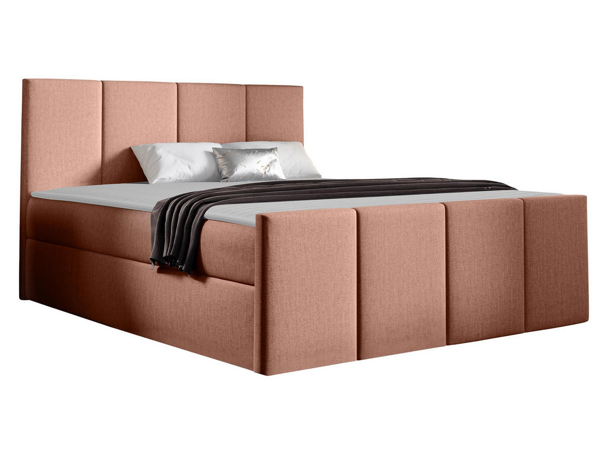 BOXBETT Lars - Hellrosa, Holz (160/200cm) - MIRJAN24