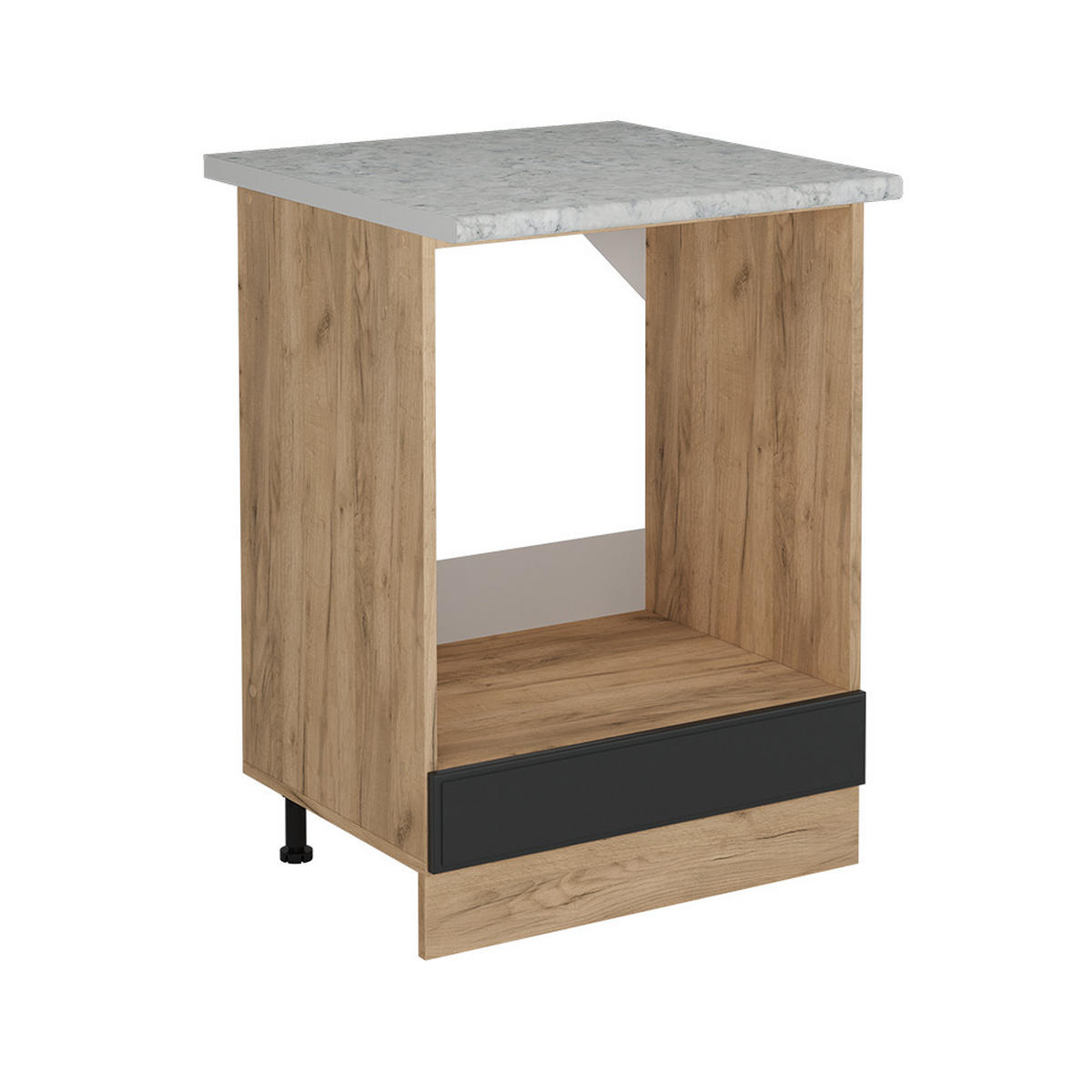 SKŘÍŇKA NA VESTAVĚNOU TROUBU R-Line Antracitový venkovský dům - medově dubová/antracitová, kompozitní dřevo (60/81.6/60cm) - Vicco