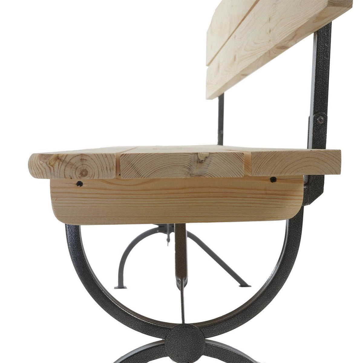 BANK MIT LEHNE Braun - Braun, Holz - MCW