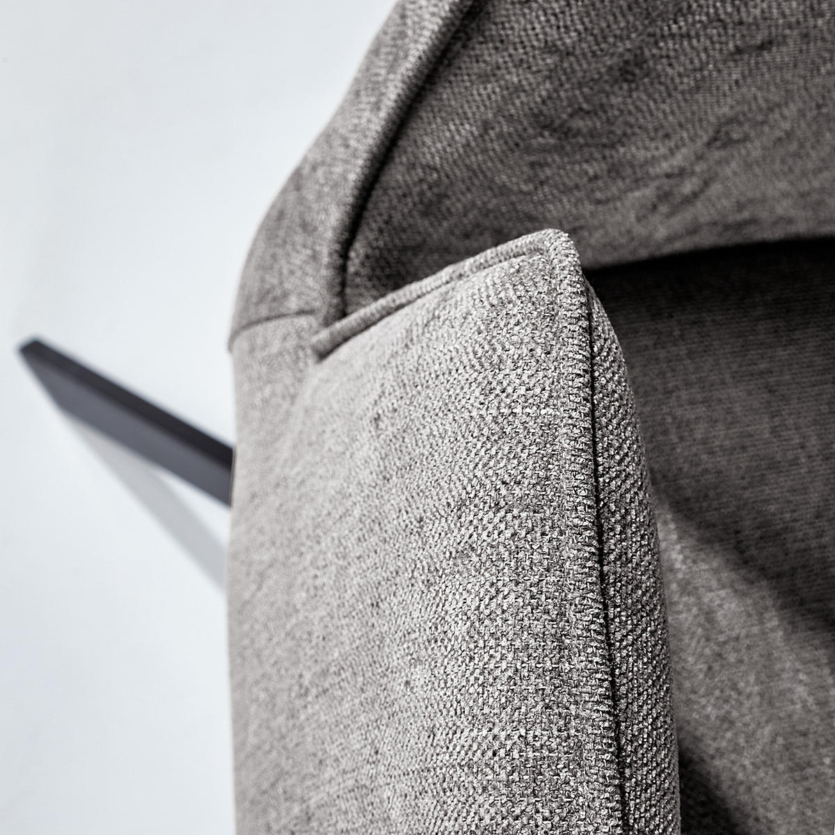 DREHBARER ARMLEHNENSTUHL - Flachgewebe / Eisen - Anthrazit, Textil/Metall (56/94/64cm) - home24