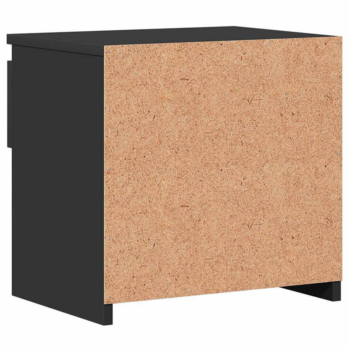 NACHTTISCH mit 1 Schublade, 1 Fach 40/30/39 cm aus Holzwerkstoff in Schwarz - Schwarz, Holz (40/39/30cm) - vidaXL
