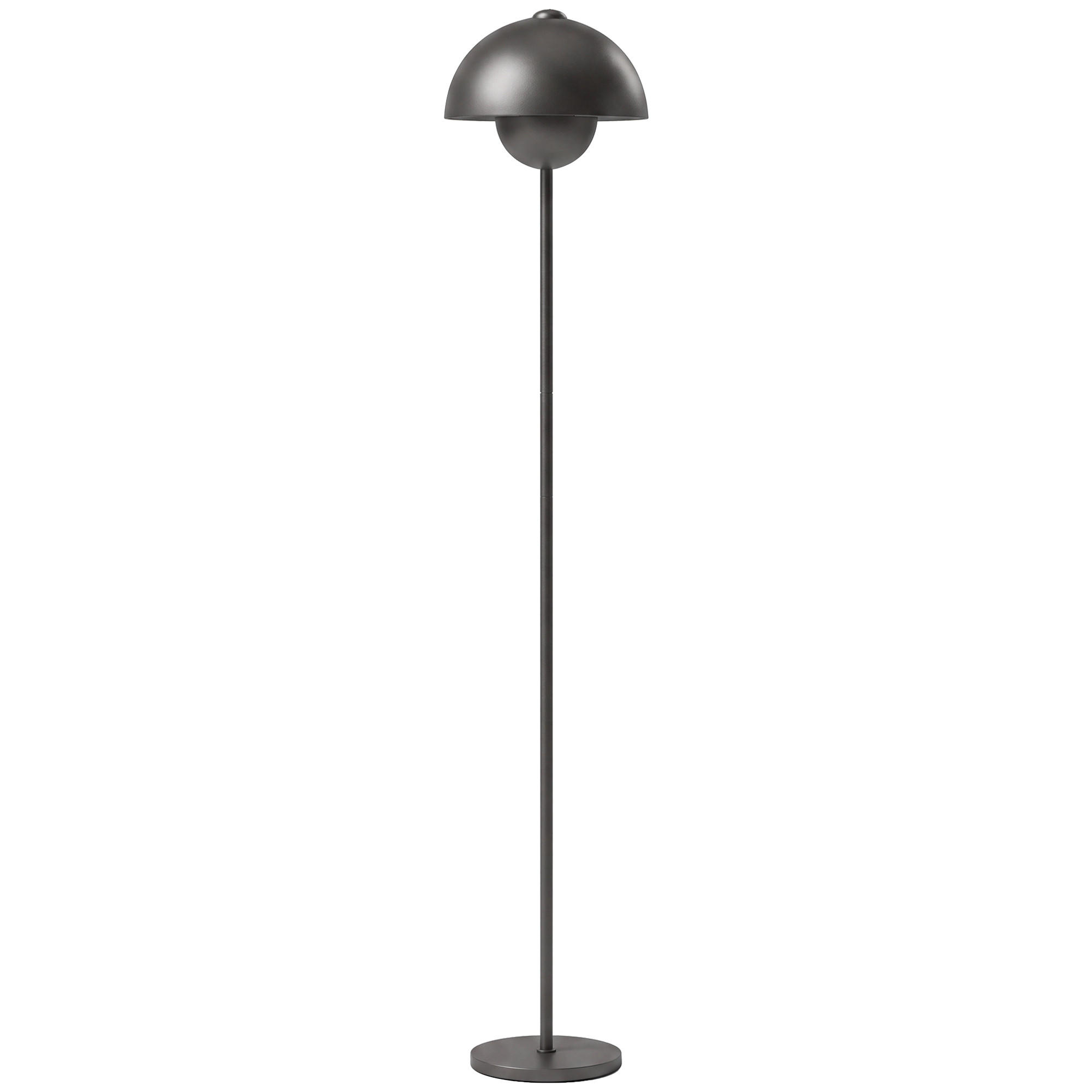 STEHLAMPE Metall Zement Grau - Grau, Metall (30/30/155cm) - HOMCOM